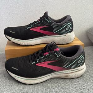 Brooks Shoes Ghost 14 Womens‎ Size 9 Black Running Sneakers